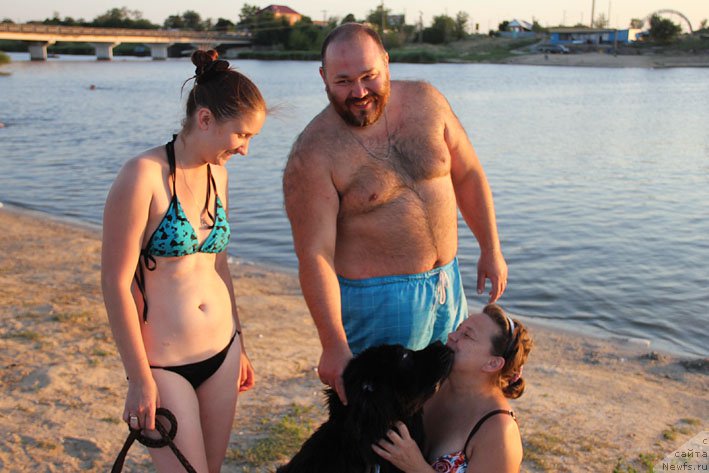 Фото: ньюфаундленд Chernyj Chank s Berega Dona (Черный Чанк с Берега Дона), Kiril Ermakov (Кирил Ермаков), Irina Skladnova (Ирина Складнова), и, Natal'ya Tatarinova (Наталья Татаринова)