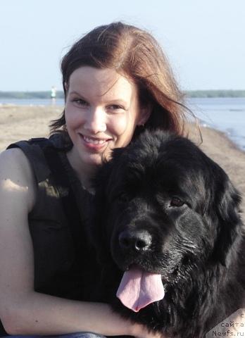 Фото: Anastasiya Mischenko (Анастасия Мищенко), ньюфаундленд Arh B'yuti Oksi Svet (Арх Бьюти Окси Свет)